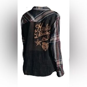 Harley-Davidson Women's Plaid Button Down Shirt - Multicolor